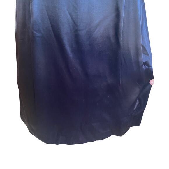 Vintage Jessica McClintock Gunne Sax Black Cocktail Dress Mesh Appliqué Back 10 - Picture 5 of 10